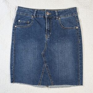 Liquid x Vintage Y2K Stretch Denim Skirt